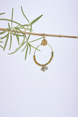 Boucle d'oreilles Boni kaki