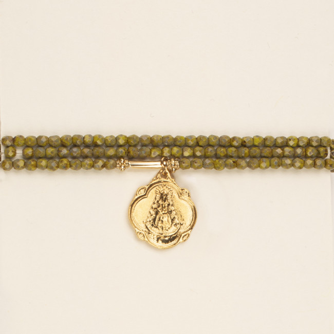Bracelet élastique Hima kaki