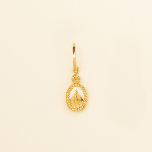 Boucles d'oreilles Hula blanc