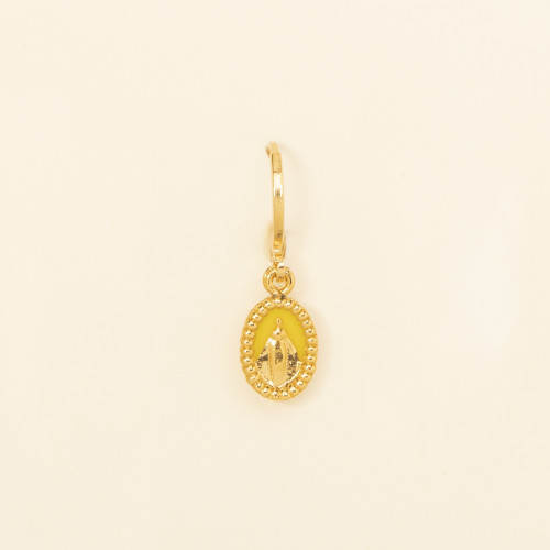 Boucles d'oreilles Hula jaune