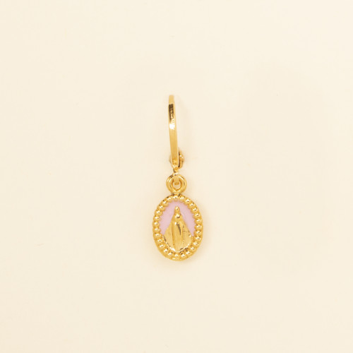 Boucles d'oreilles Hula rose