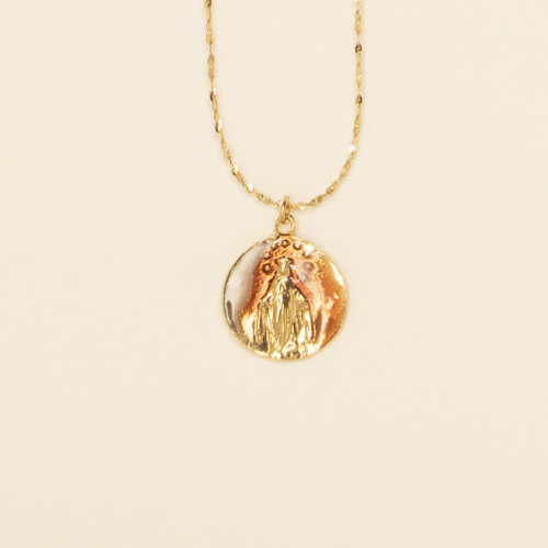 Collier vierge émaillée...