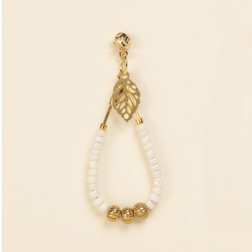 Boucles d'oreilles Dawn blanc