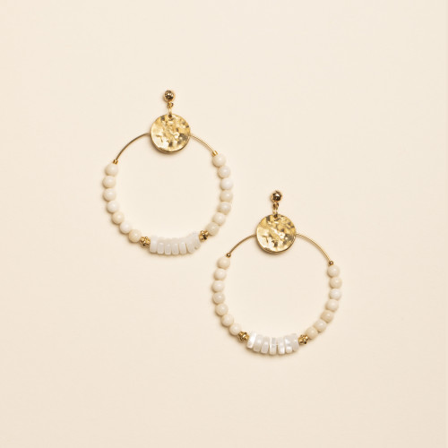 Boucles d'oreilles Demi disque