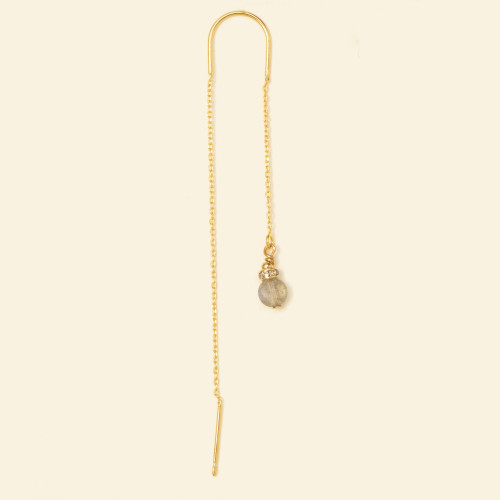 Boucles d'oreilles Bobi gris