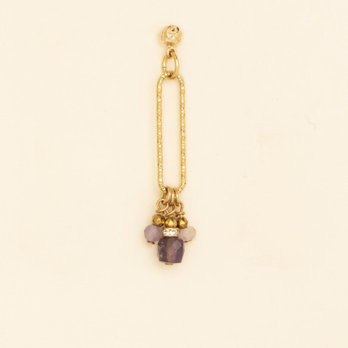 Boucles d'oreilles Cris violet