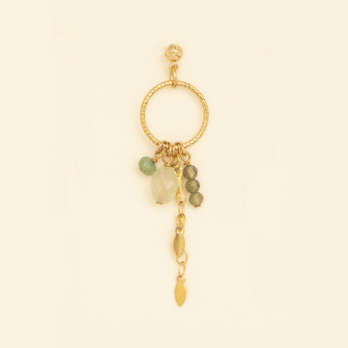 Boucles d'oreilles Baïa verte
