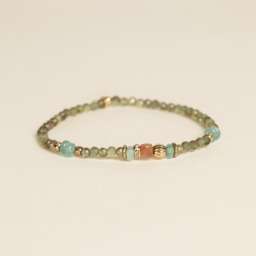 Bracelet Béca apatite verte