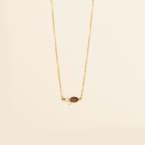 Collier Aime bordeaux