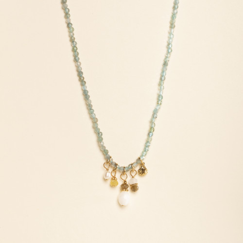 Collier Baïa apatite céladon