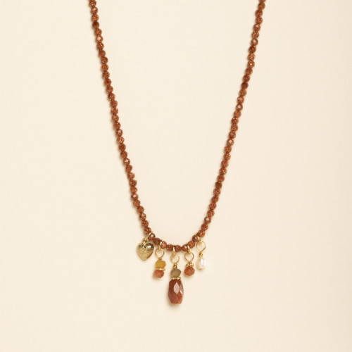 Collier Baïa terracotta