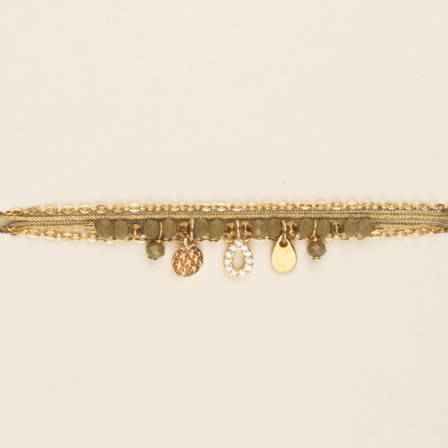 Bracelet Lisa kaki