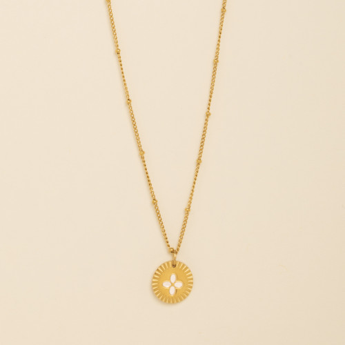 Collier Maya blanc