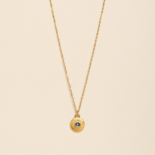 Collier Nile rond bleu