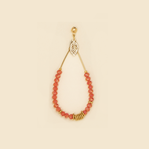 Boucles d'oreilles Lola corail