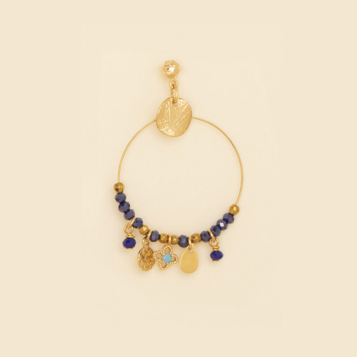 Boucles d'oreilles Lisa bleu