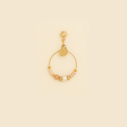Boucles d'oreilles Mila rose