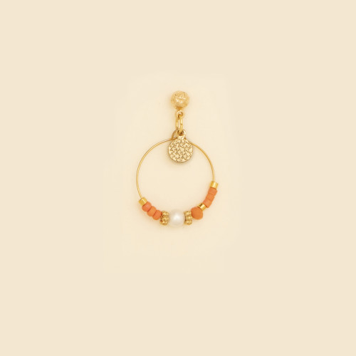 Boucles d'oreilles Mila corail