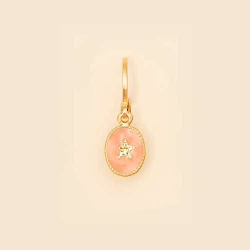 Boucles d'oreilles Lucy saumon