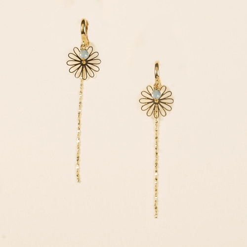 Boucles d'oreilles Adra bleu