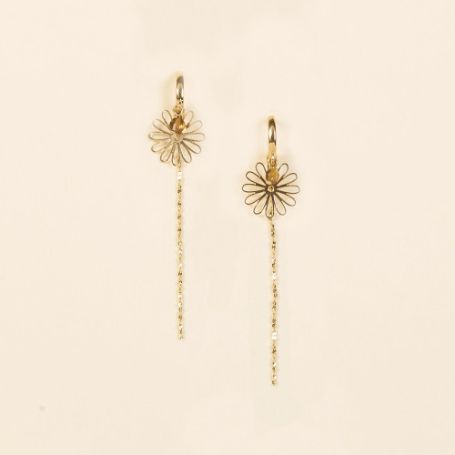 Boucles d'oreilles Adra camel