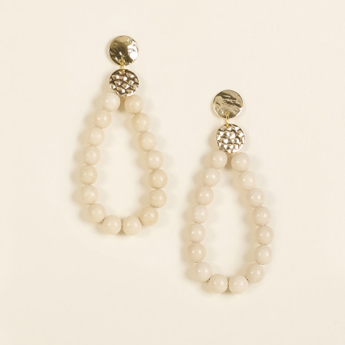 Boucles d'oreilles Axel blanc