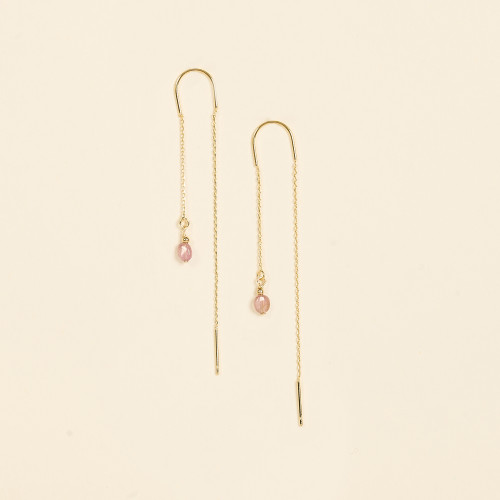 Boucles d'oreilles Bobi rose