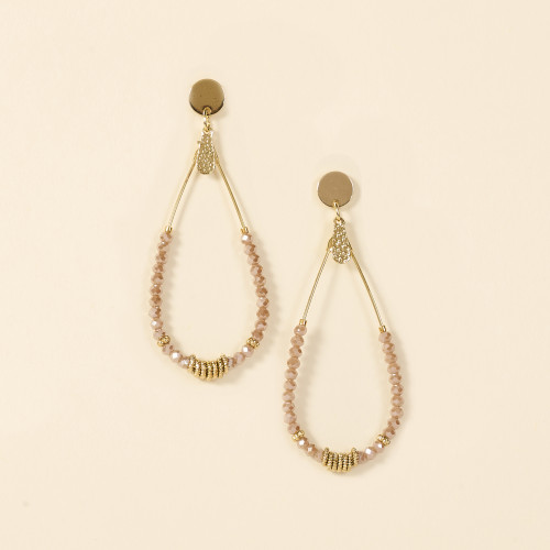 Boucles d'oreilles Bory rose