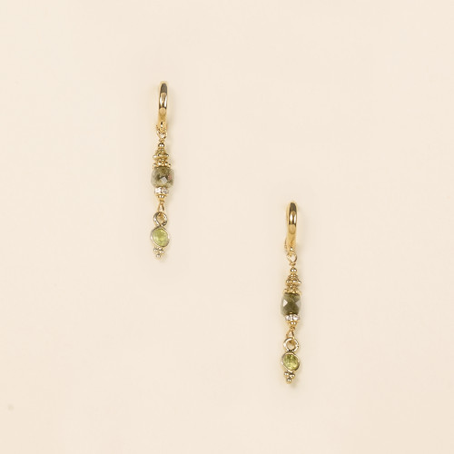 Boucles d'oreilles Cati vert