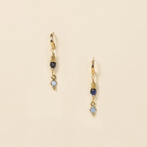 Boucles d'oreilles Cati marine
