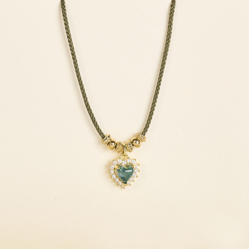 Collier Alby vert