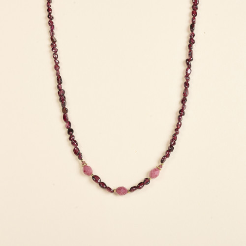 Collier Bell bordeaux