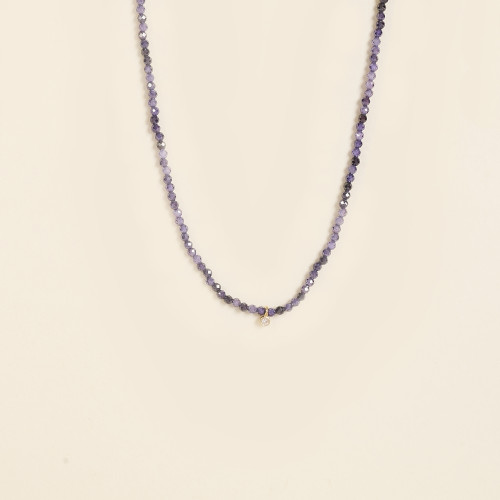 Collier Bina violet zircon