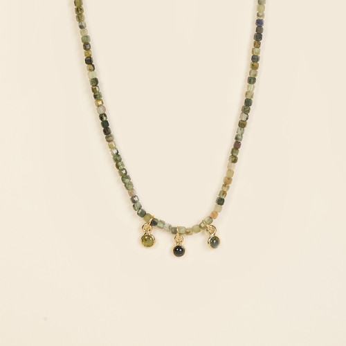 Collier Cian vert