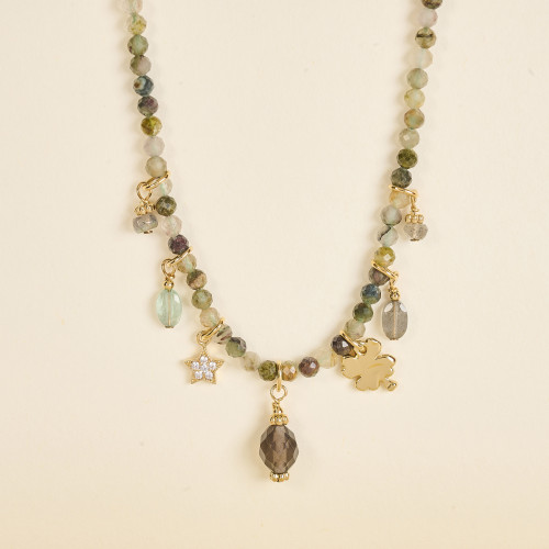Collier Cira gris