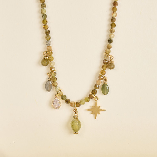 Collier Cira kaki