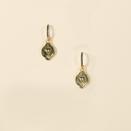 Boucles d'oreilles Iker marine