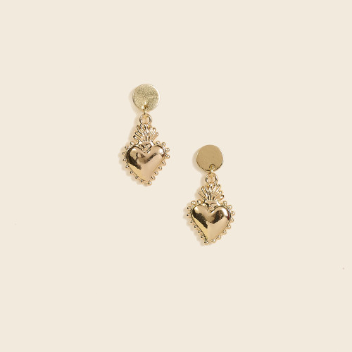 Boucles d'oreilles Isha doré