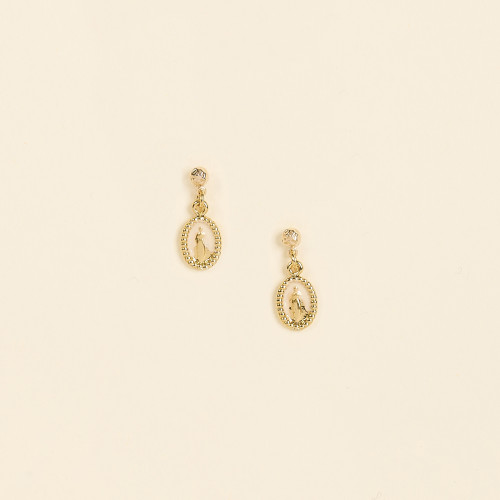 Boucles d'oreilles Jada blanc