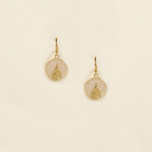 Boucles d'oreilles Liam nacre