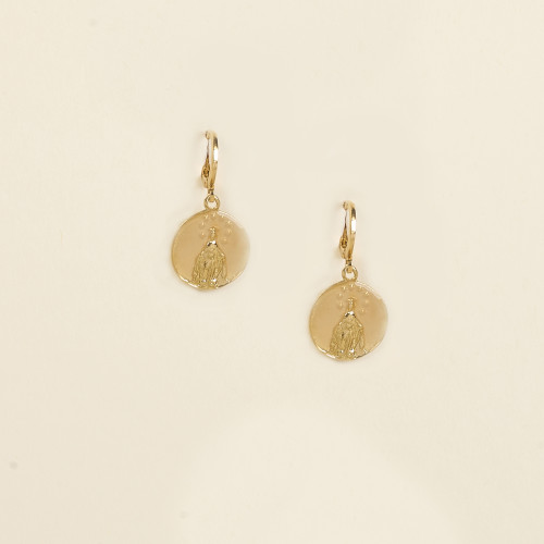 Boucles d'oreilles Liam beige