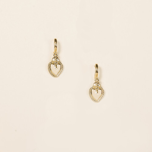 Boucles d'oreilles Lumi blanc