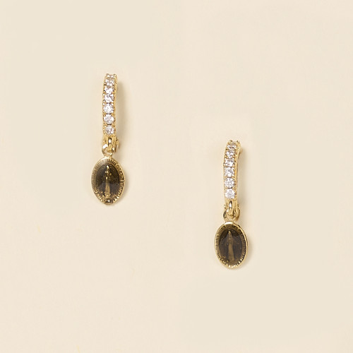 Boucles d'oreilles Lyra noir