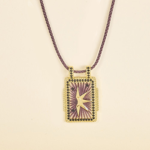 Collier Imra soleil violet