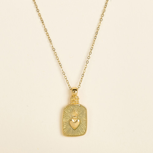 Collier Inez céladon