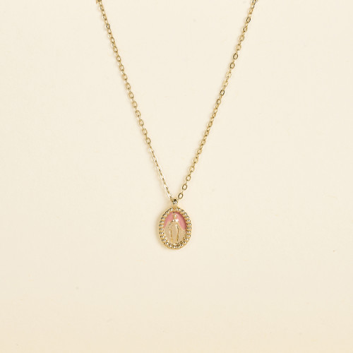 Collier Jada vieux rose