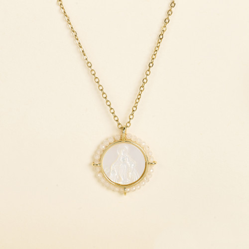 Collier Levi blanc