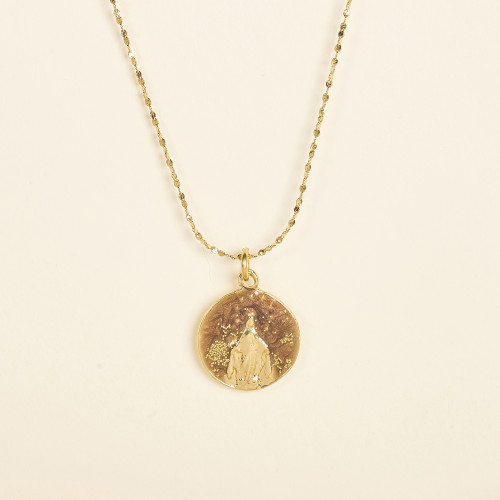 Collier Liam marron irisé