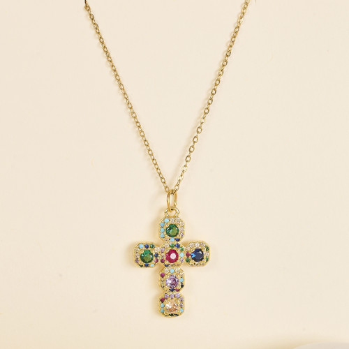 Collier Lori croix multi