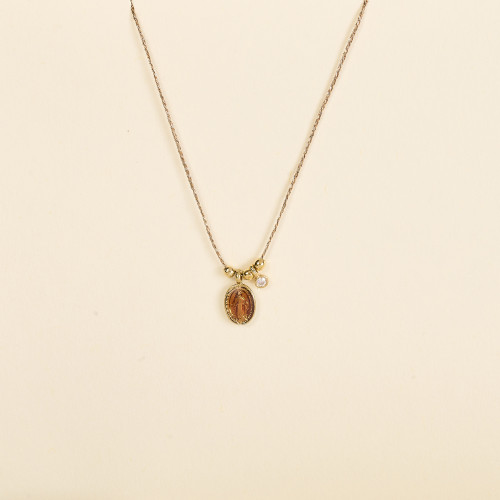 Collier Lyra terracotta